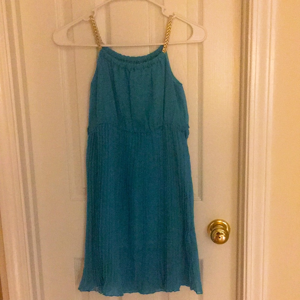 Turquoise dress for kids